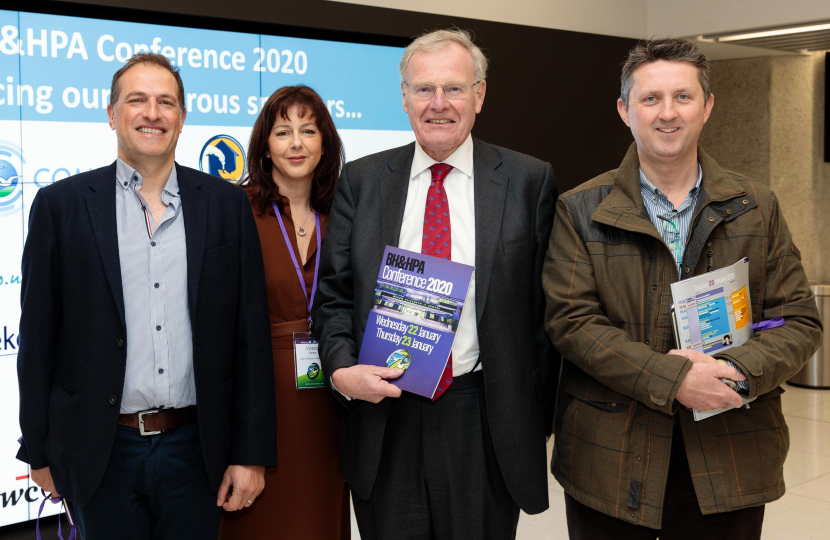 Picture shows (from left) Martin and Victoria Bowrey, Sir Christopher Chope, and Andrew Gray