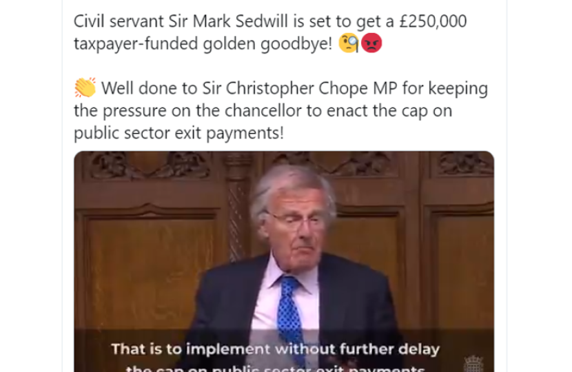 Taxpayers Alliance Tweet