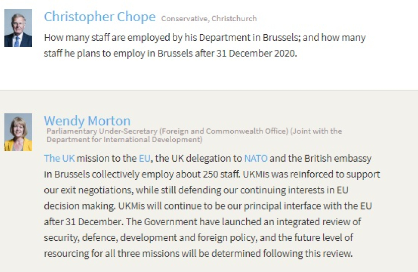 FCO Staffing Levels in Brussels