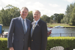 Chris with local policy expert, David Sidwick.