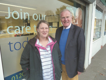 Chris with Grace Polson