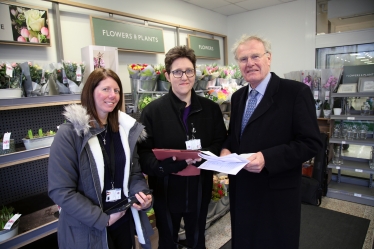 Chris in discussion with the Police & Crime Commissioners' Representatives